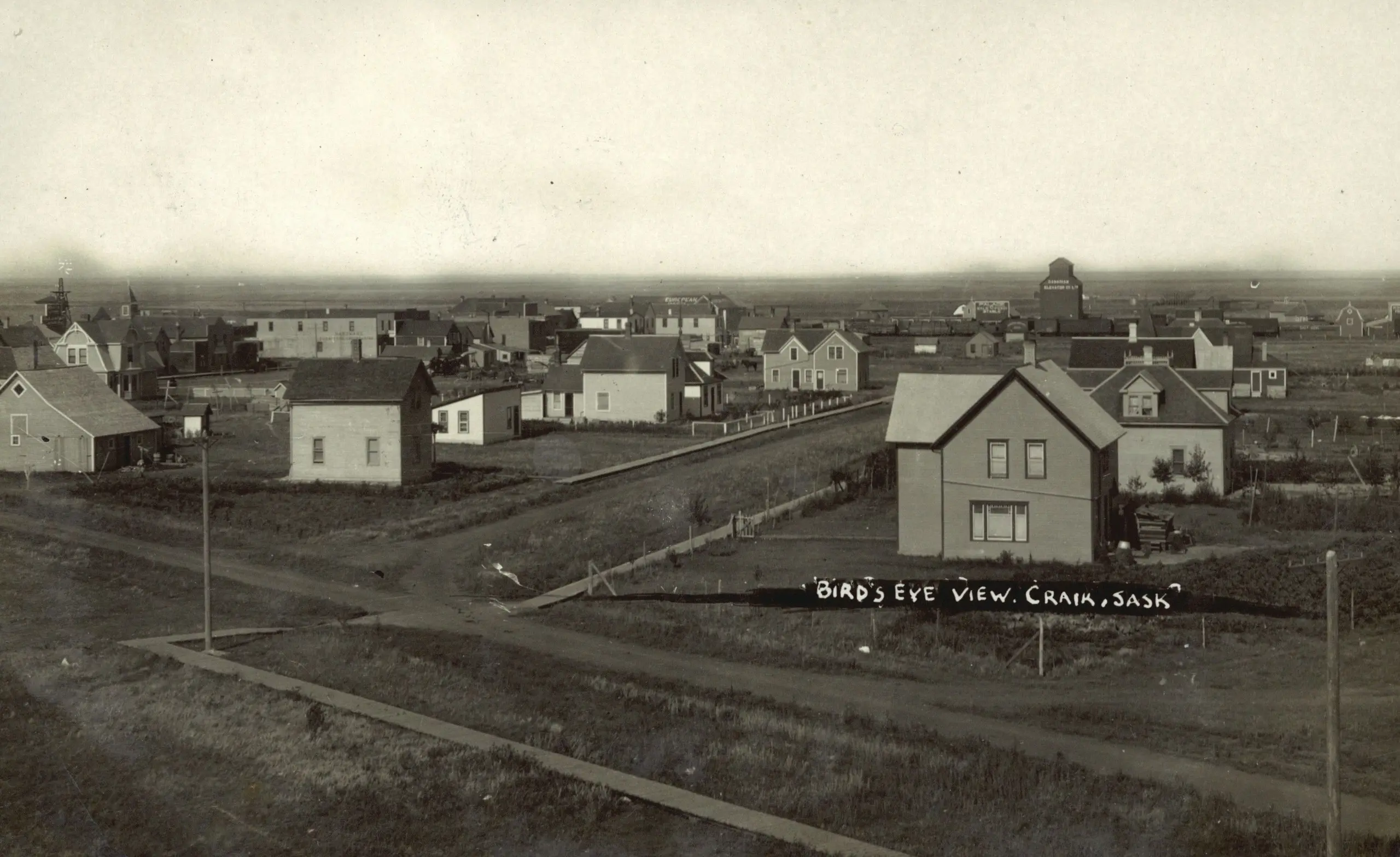 Bird's eye view of Craik